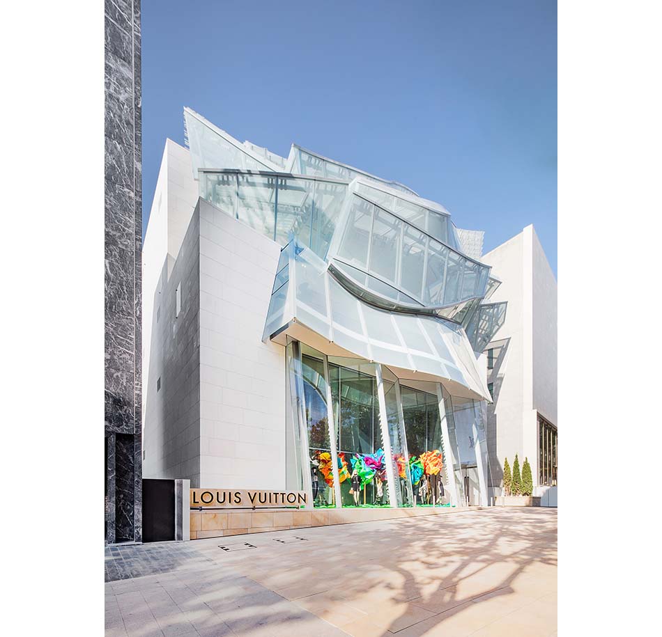 FRANK GERHY'S GLASS DESIGN FOR LOUIS VUITTON MAISON IN SEOUL -  Artchitectours